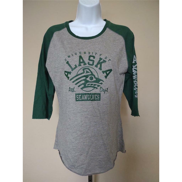 Alaska Anchorage Seawolves Womens Size M Medium Gray Russell Shirt Image 1