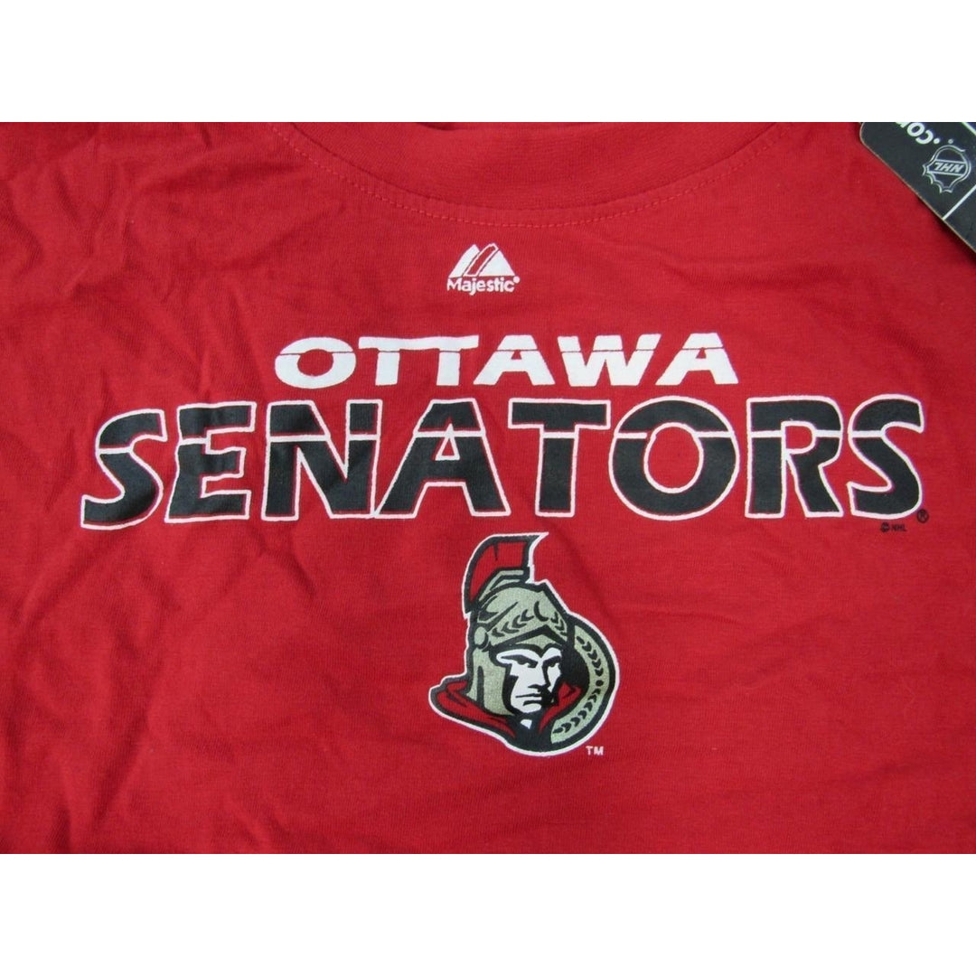 Ottawa Senators Mens Size 3XL 3XLarge Majestic Red Long Sleeve Shirt Image 3