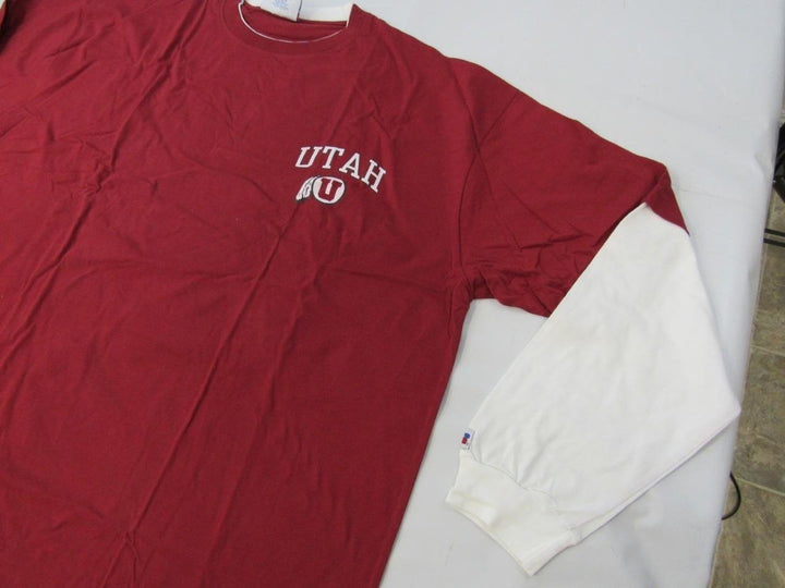 Utah Utes Mens Size 3XL-Tall Red Long Sleeve Shirt Image 3