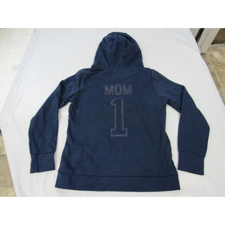 Winnipeg Jets 1 Mom Womens Size L Large Navy Blue V-Neck Hoodie Image 2