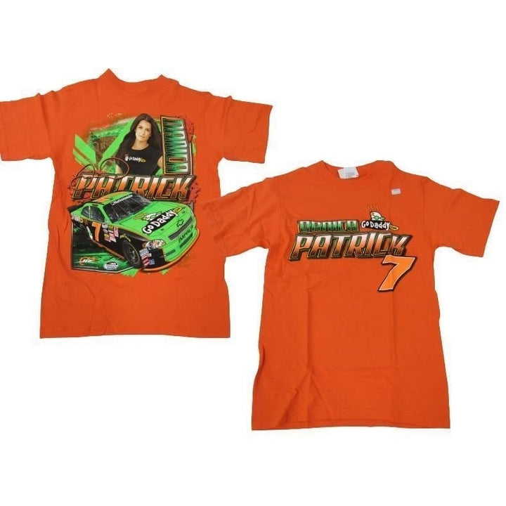 Nascar 7 Danica Patrick Mens Size S Small Orange Shirt Image 1