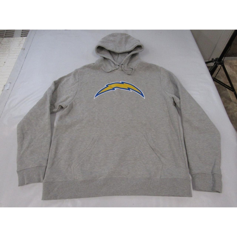 Los Angeles Chargers Mens Size XL XLarge Heathered Light Gray Hoodie Image 1