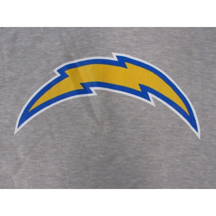 Los Angeles Chargers Mens Size XL XLarge Heathered Light Gray Hoodie Image 3