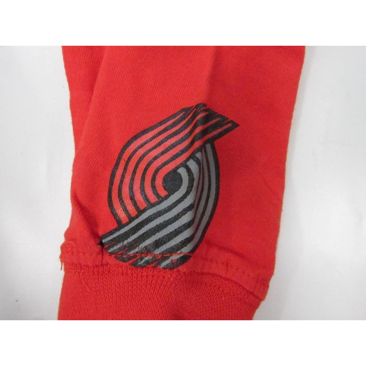 Portland Trailblazers Youth Size 10/12 Red Adidas Long Sleeve Shirt Image 4