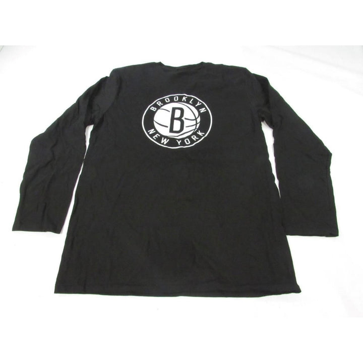 Brooklyn Nets Mens Size L Large Black Long Sleeve Shirt Image 1