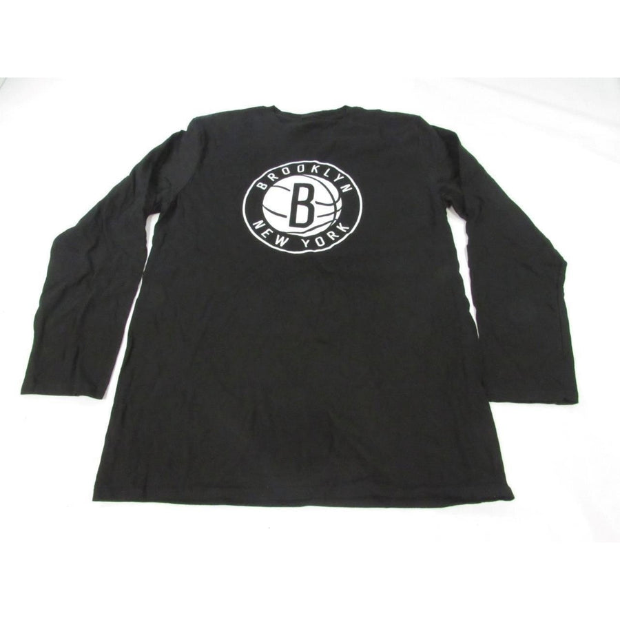 Brooklyn Nets Mens Size L Large Black Long Sleeve Shirt Image 1