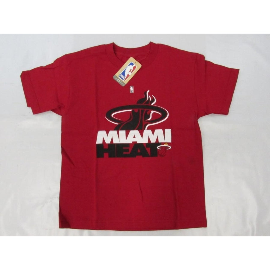 Miami Heat YOUTH Size M Medium 10/12 Red Shirt Image 1