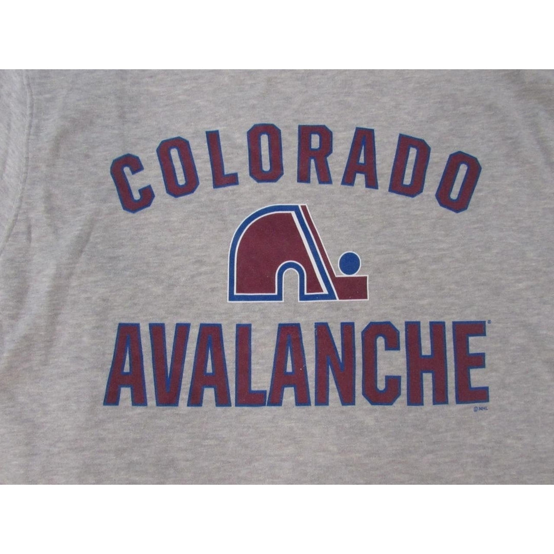 Colorado Avalanche Mens Size L Large Gray Sweatshirt Image 3