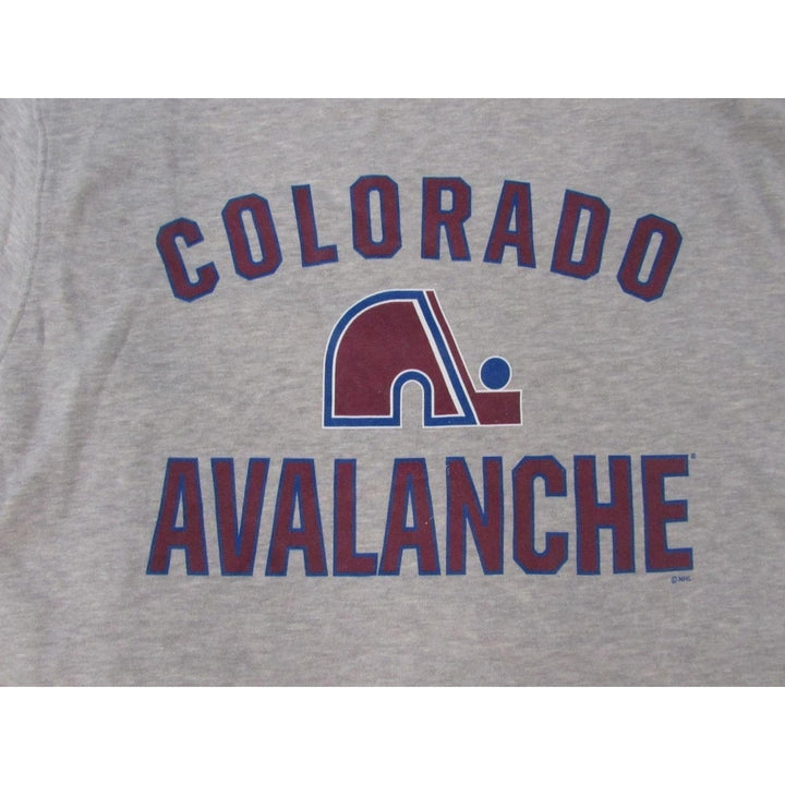 Colorado Avalanche Mens Size L Large Gray Sweatshirt Image 3