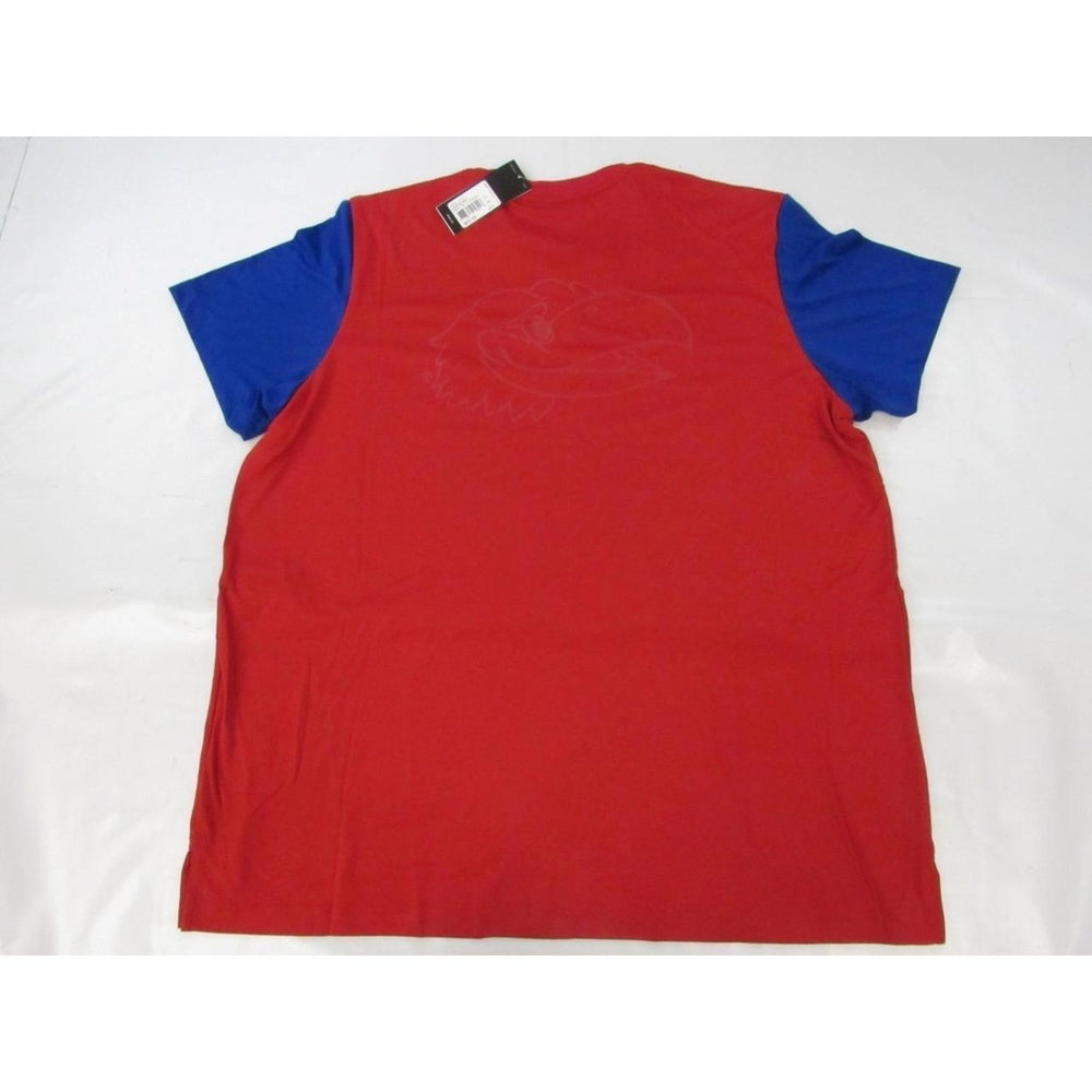 Kansas Jayhawks Mens Size 3XL 3XLarge Adidas Red Shooter Shirt 65 Image 2