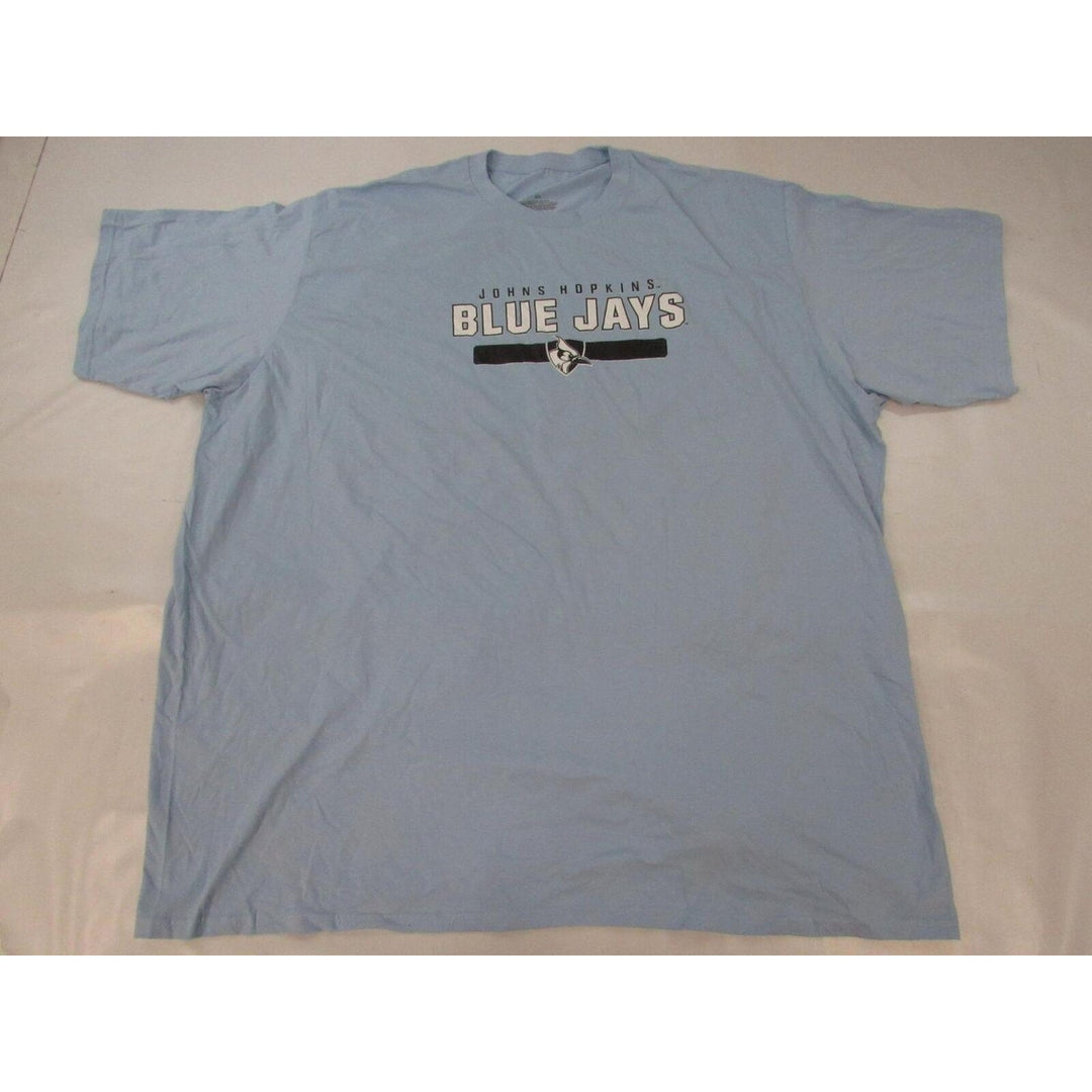 Johns Hopkins Blue Jay Mens Size 5XL 5XLarge Light Blue Shirt Image 1