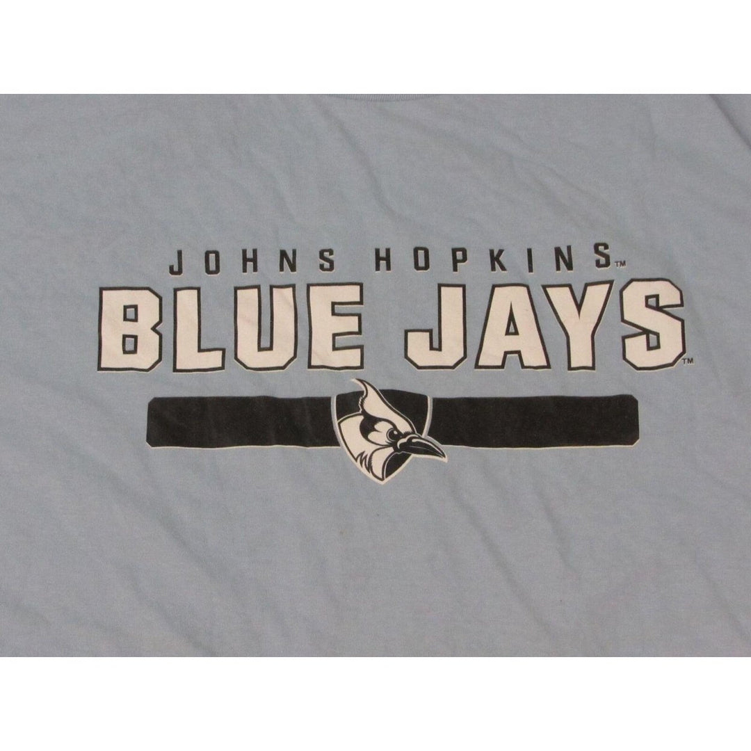 Johns Hopkins Blue Jay Mens Size 5XL 5XLarge Light Blue Shirt Image 3