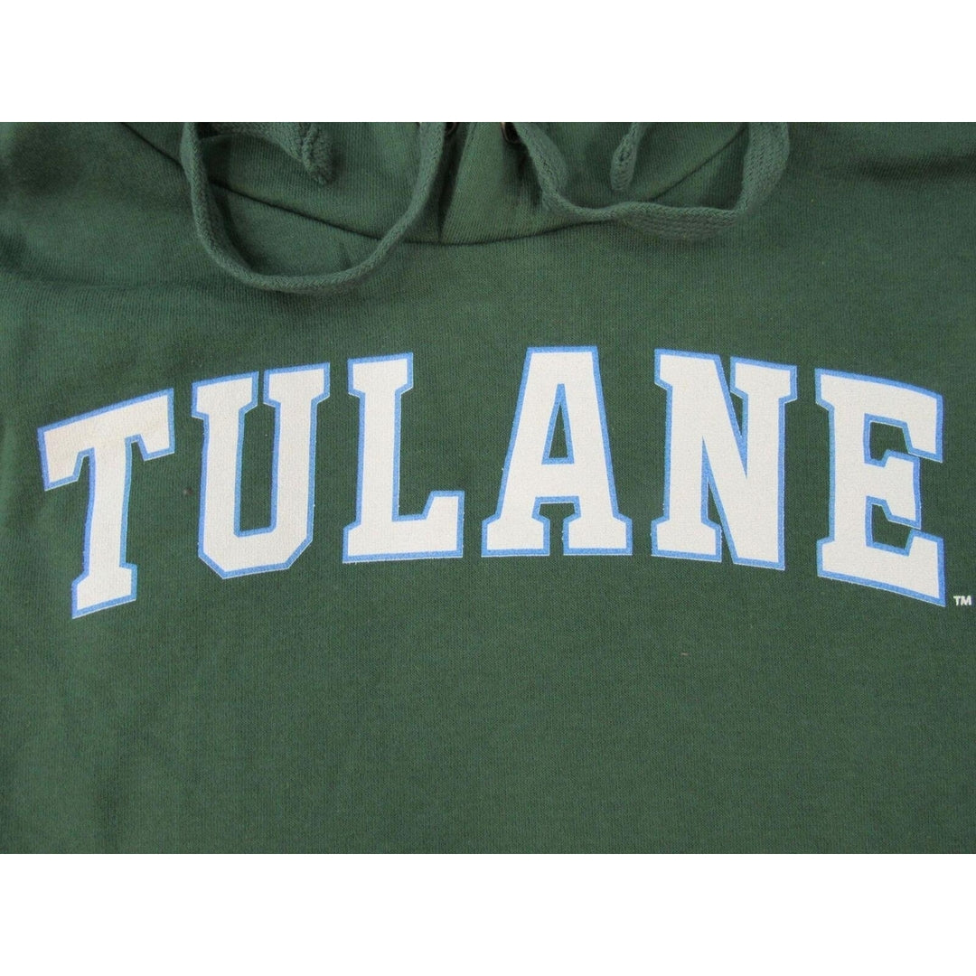 Tulane Green Wave Mens Size XL XLarge Green Hoodie Image 3