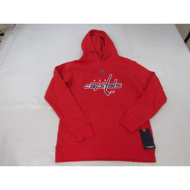 Washington Capitals 74 John Carson Mens Size S Small Red Hoodie Image 1