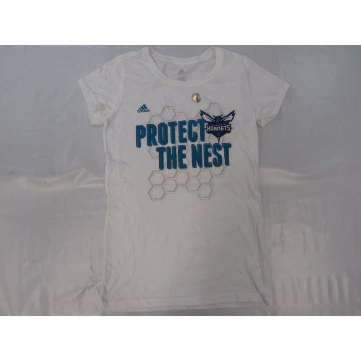 Charlotte Hornets Womens Size M Medium White Adidas Shirt Image 1