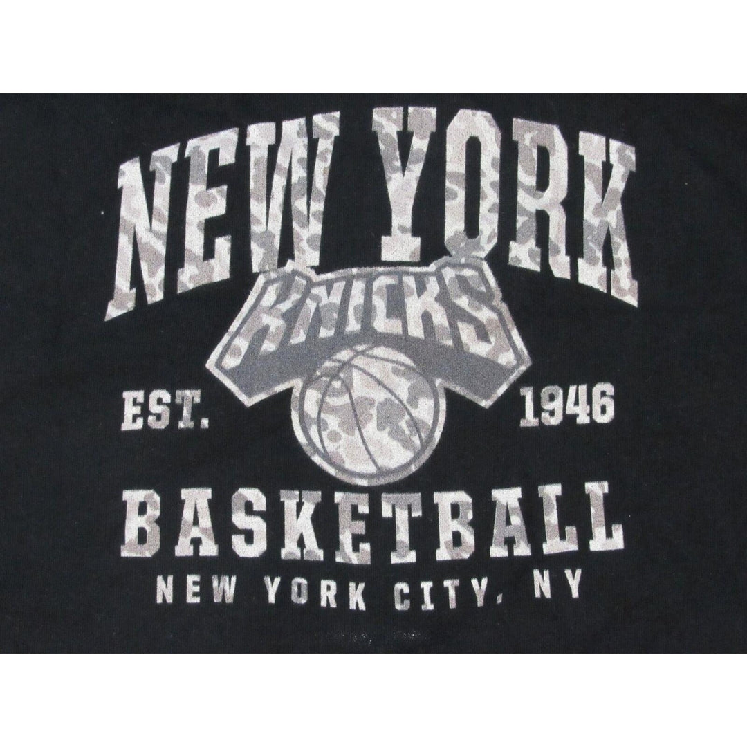 York Knicks Army Print EST. 1946 Mens Size 2XL 2XLarge Black Hoodie Image 3