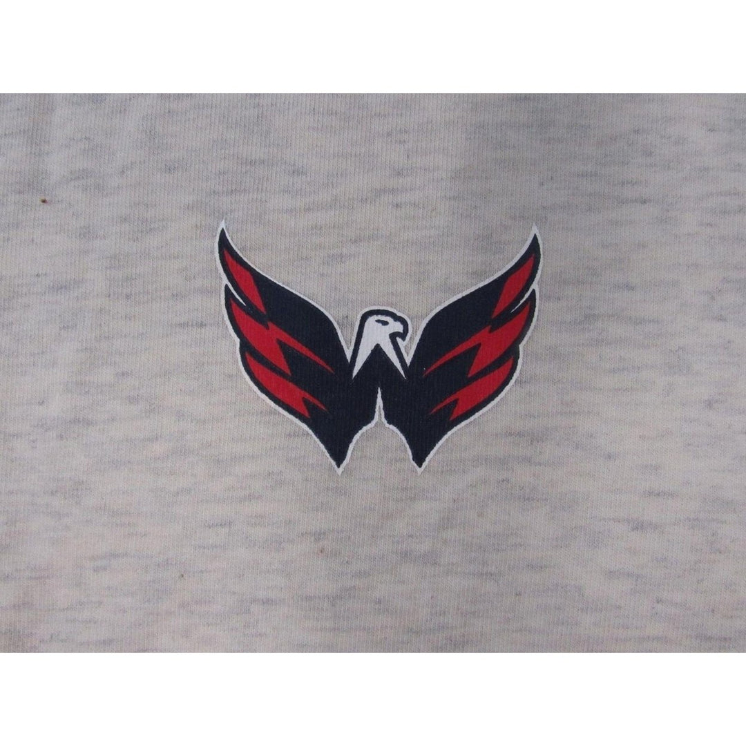 Washington Capitals Womens Size S Heather Cream Full-Zip Jacket Hoodie Image 3