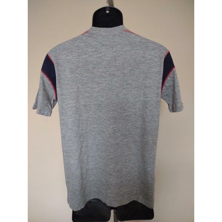 Boston Red Sox Youth Size L Large 14/16 Gray Majestic Shirt Image 3