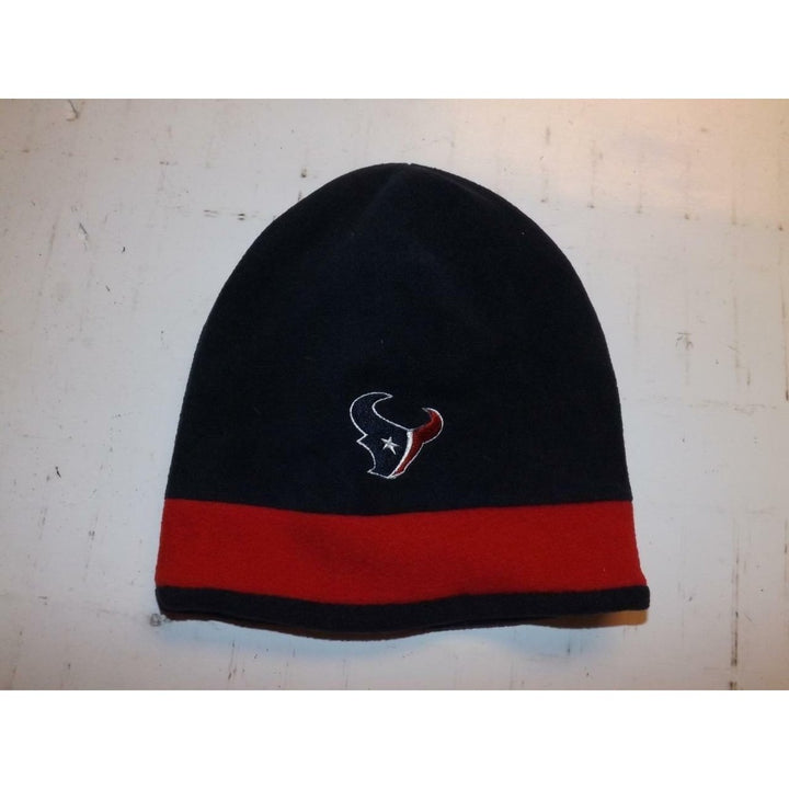 Houston Texans Youth Blue and Red Fleece Beanie Image 1