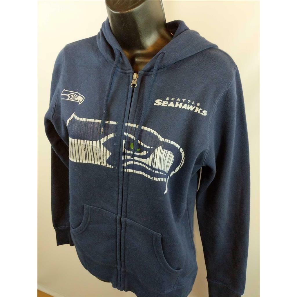 Seattle Seahawks Womens Size S Small Majestic Full Zip Jacket Hoodie 50 Image 1