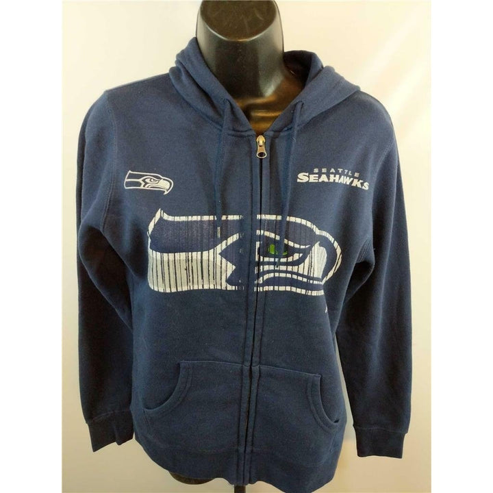 Seattle Seahawks Womens Size S Small Majestic Full Zip Jacket Hoodie 50 Image 2