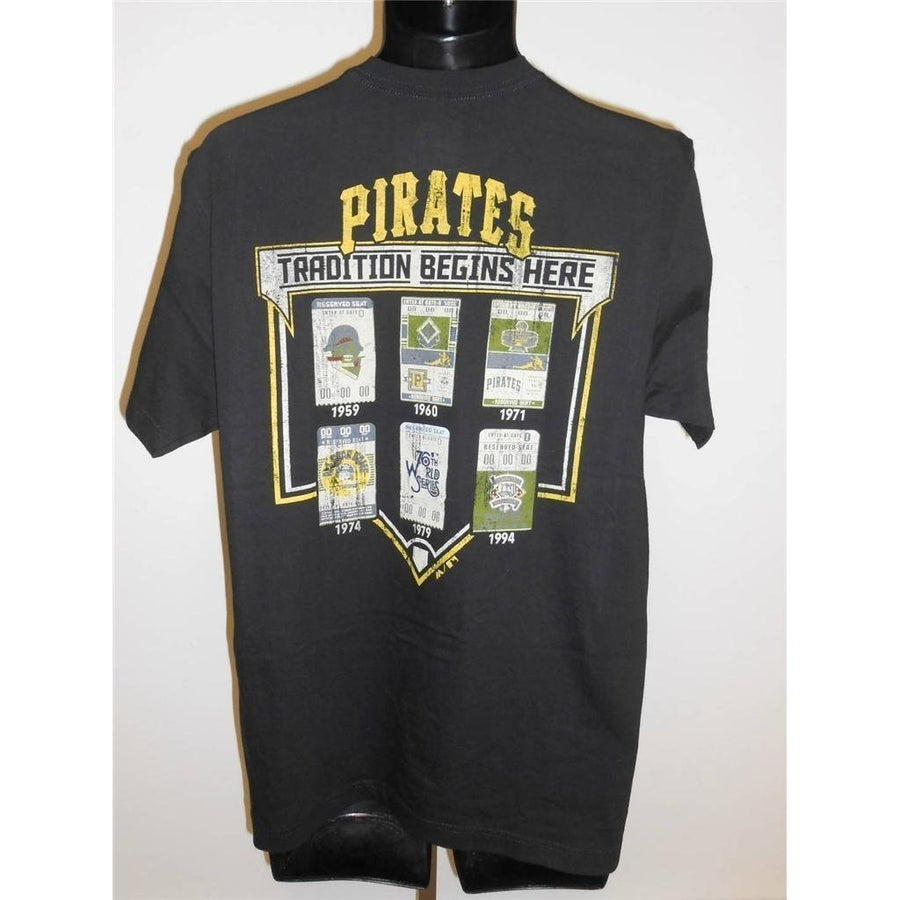 Pittsburgh Pirates "Tradition Begins Here" Mens Size L Large Majestic Shirt Image 1