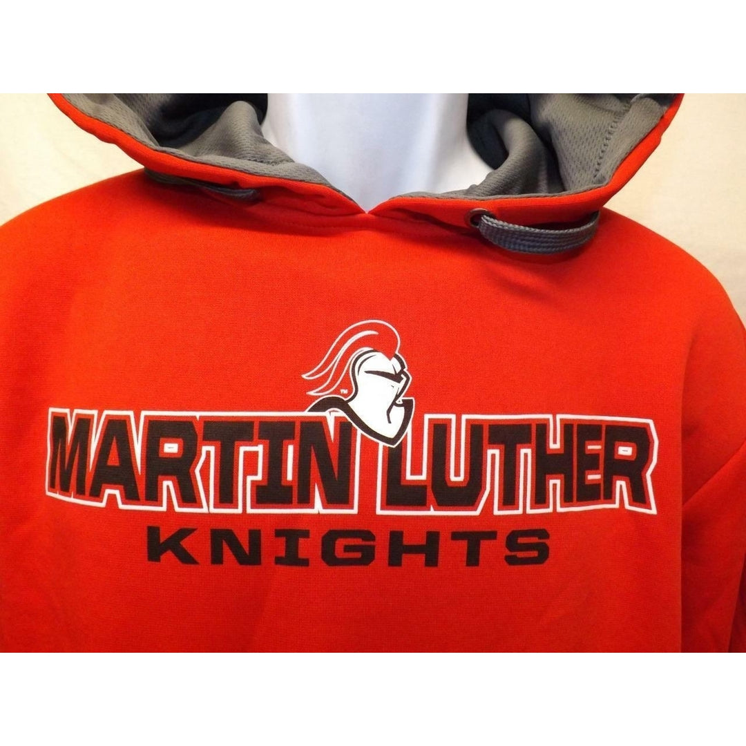 Martin Luther Knights Mens Size L Large Red Performance Hoodie Image 3