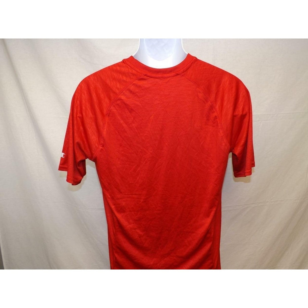 Utah Utes Mens Size S Small Champion Performance Polyester Red Shirt Image 4