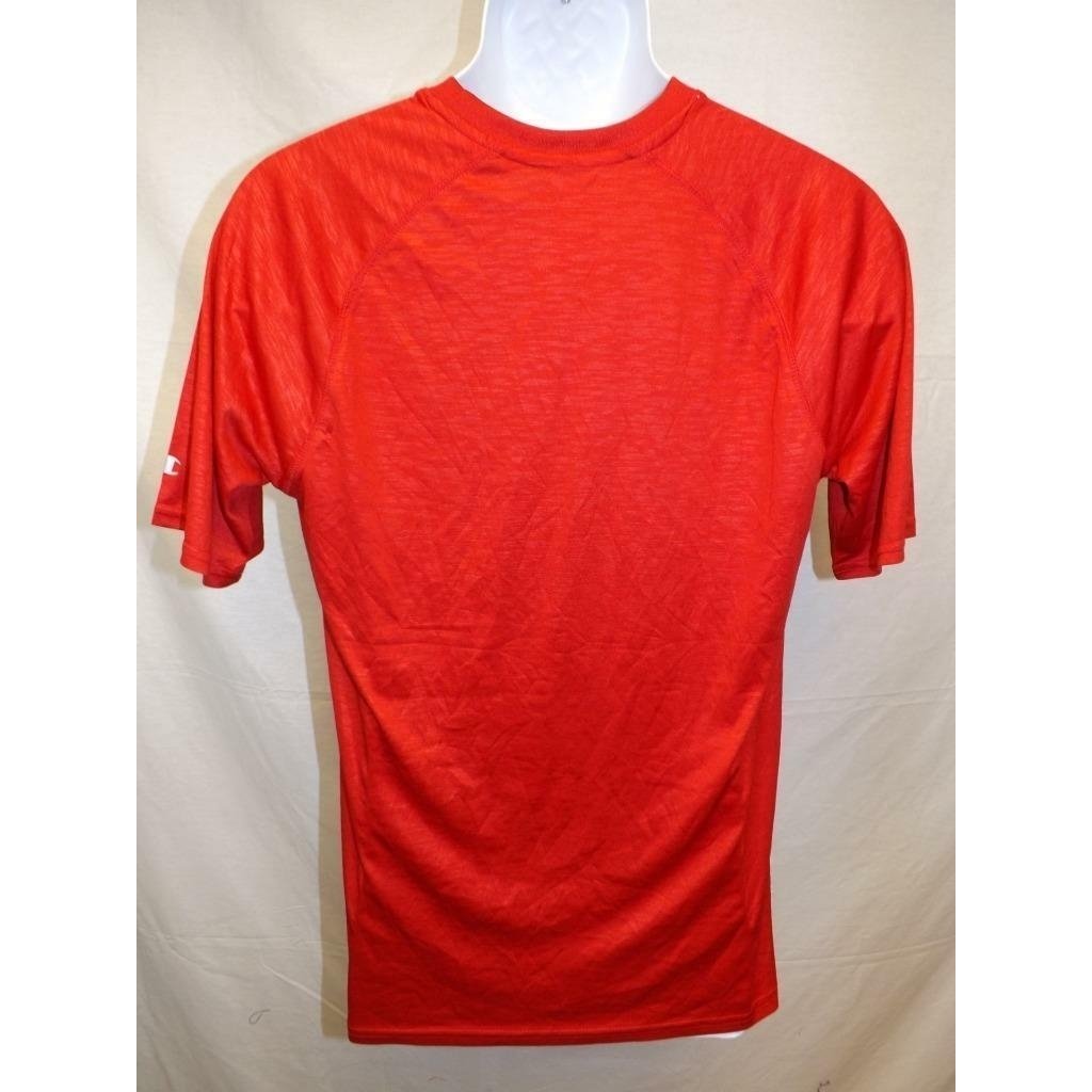 Utah Utes Mens Size S Small Champion Performance Polyester Red Shirt Image 4