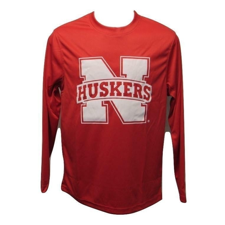 Nebraska Cornhuskers Youth Size S Small Long Sleeve Red Shirt 26 Image 1