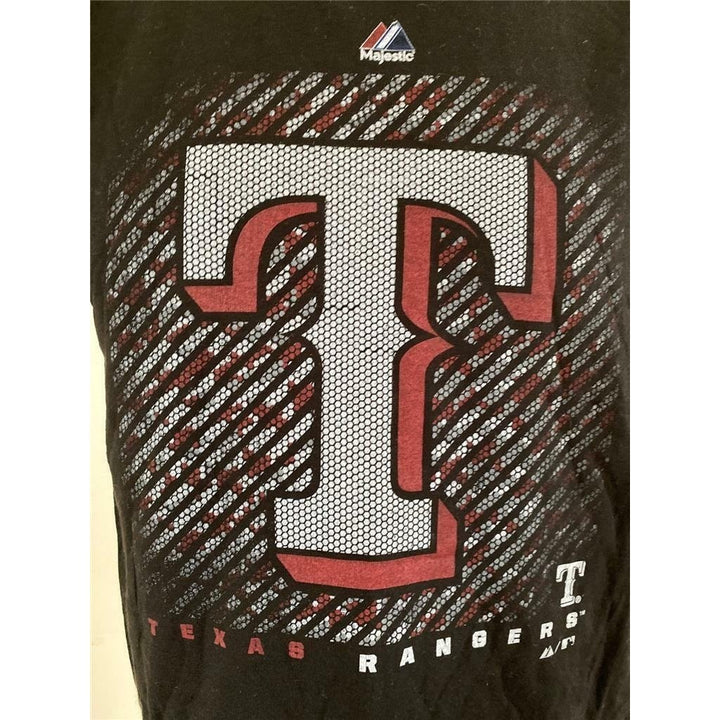 Texas Rangers Youth Size M Medium Black Shirt Image 3