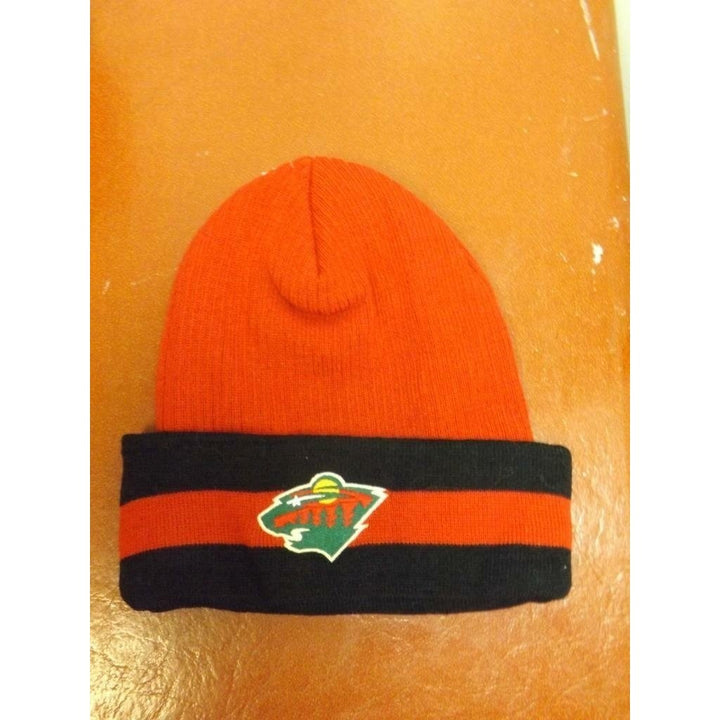 Minnesota Wild Martin Havl t Mens Size OSFA Knit Beanie Hat Image 4