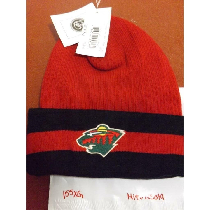 Minnesota Wild Martin Havl t Mens Size OSFA Knit Beanie Hat Image 4