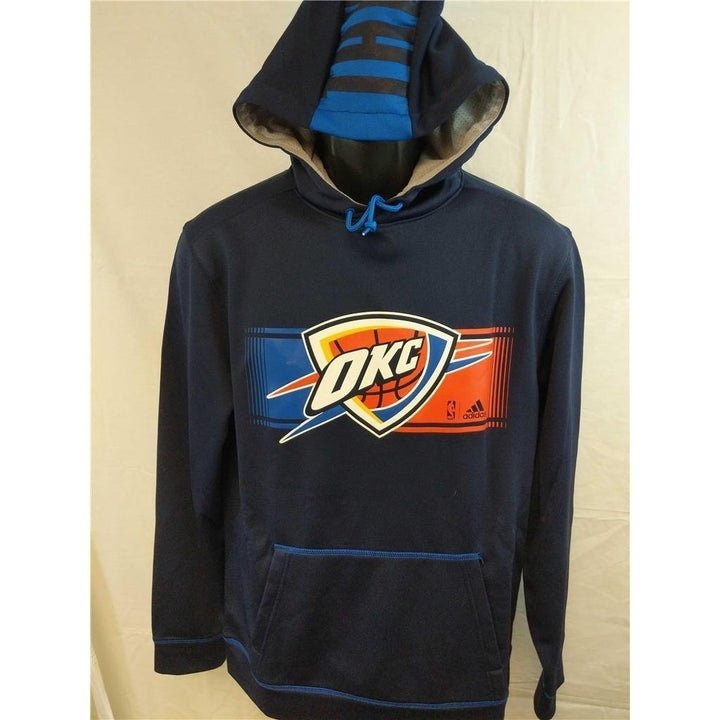 Oklahoma City Thunder Mens Size S Small Blue NBA Hoodie 75 Image 1