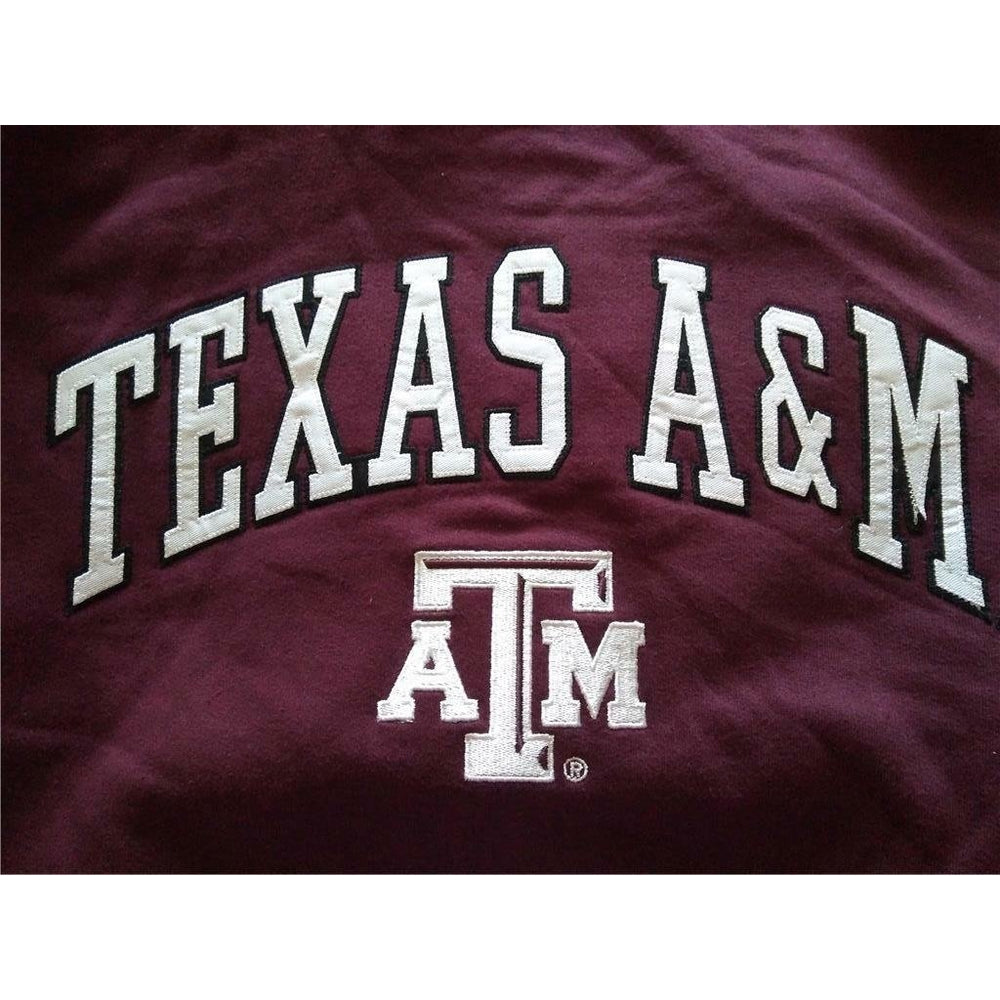 Minor Flaw Texas AandM Aggies Mens Size L Large Maroon Hoodie Image 2