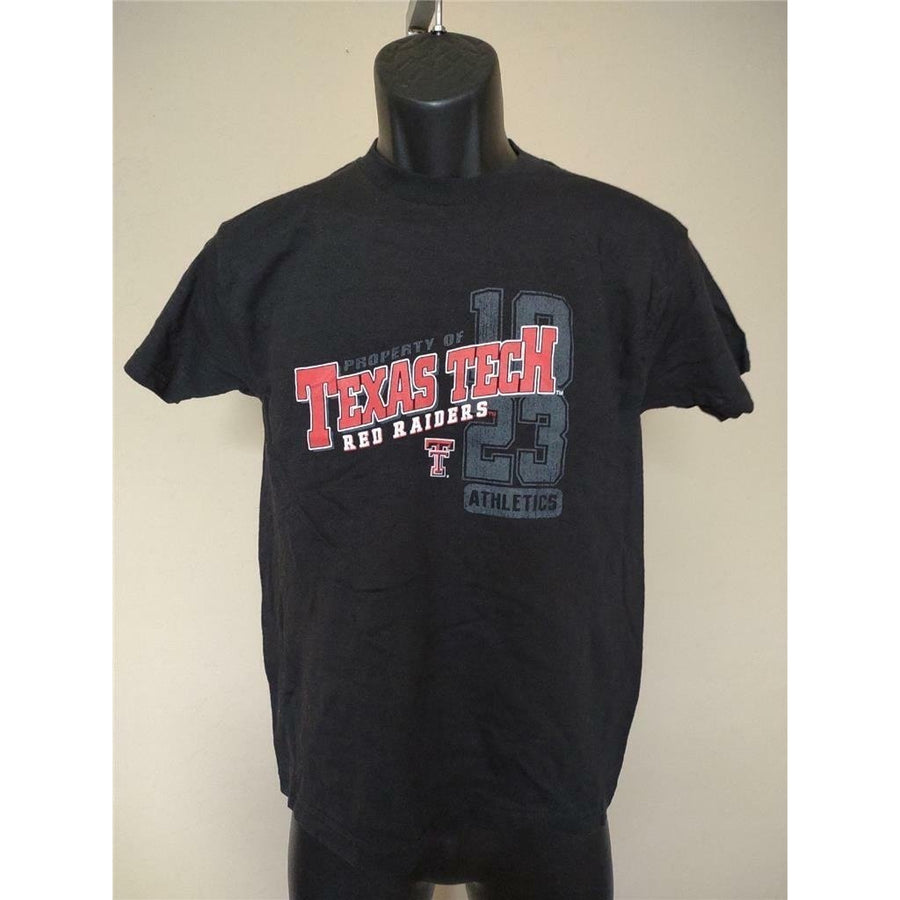 Texas Tech Red Raiders Youth Size L Large Black Shirt Image 1