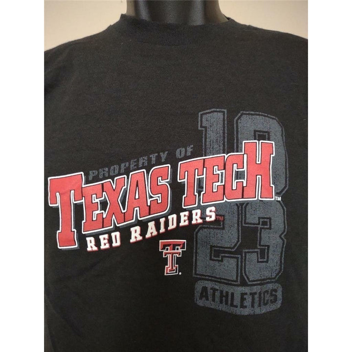 Texas Tech Red Raiders Youth Size L Large Black Shirt Image 2