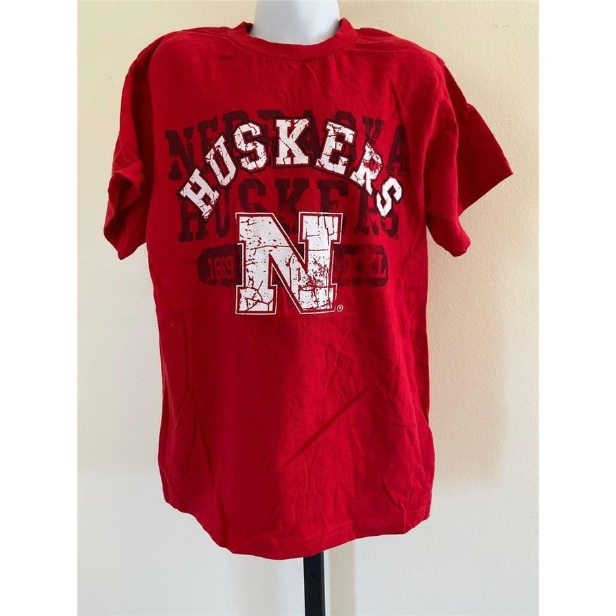 Nebraska Cornhuskers Youth Size M Medium Red Shirt Image 1