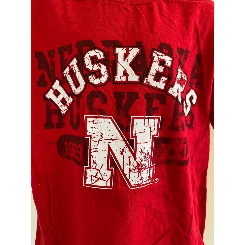 Nebraska Cornhuskers Youth Size M Medium Red Shirt Image 2