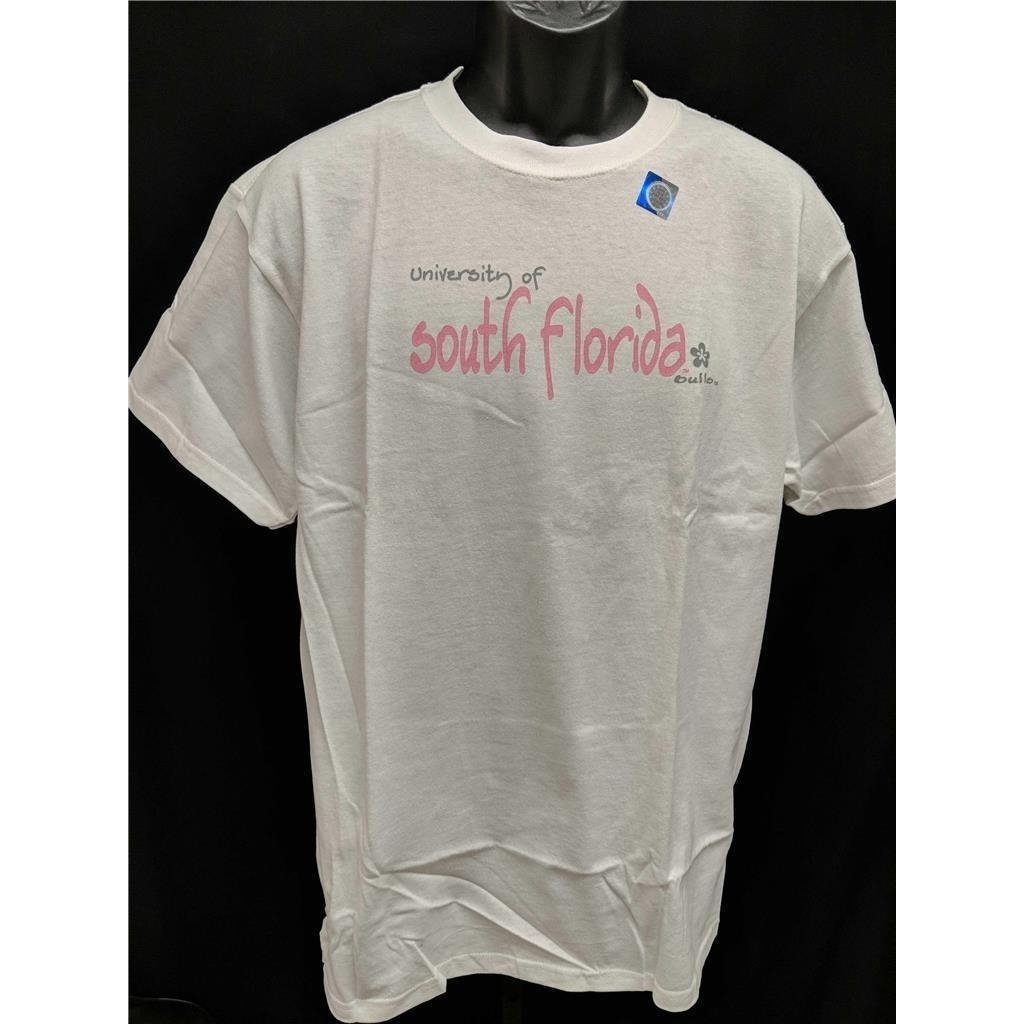 South Florida USF Bulls Adult Mens Size L Large White Shirt Image 2