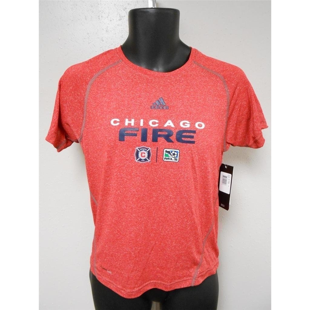 CHICAGO FIRE ADIDAS CLIMALITE COMPRESSION SHIRT YOUTH M MEDIUM 10/12 Image 1