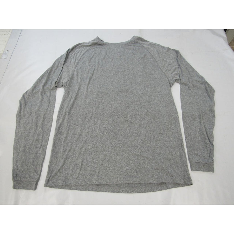 Austin College Mens Size M Adidas Climalite Gray Long Sleeved Shirt Image 1