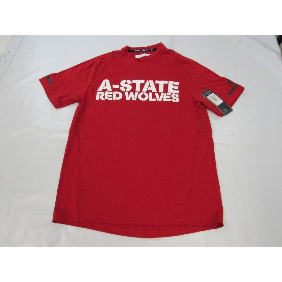 Arkansas State Red Wolves Mens Size S Climalite Adidas Polyester Red Shirt Image 1