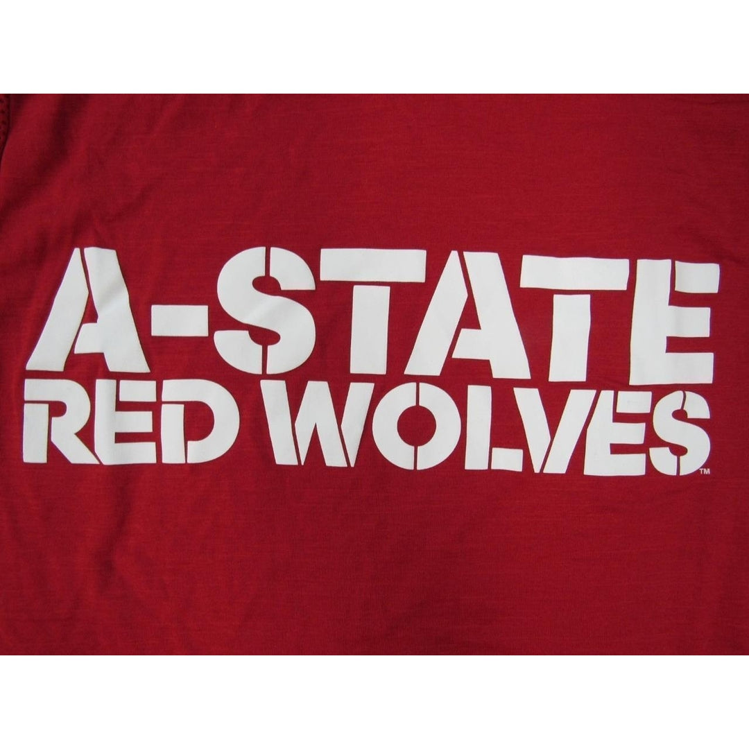 Arkansas State Red Wolves Mens Size S Climalite Adidas Polyester Red Shirt Image 3