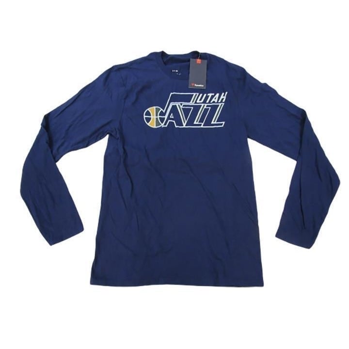 Utah Jazz Mens Size S Small Blue Long Sleeve Shirt Image 1