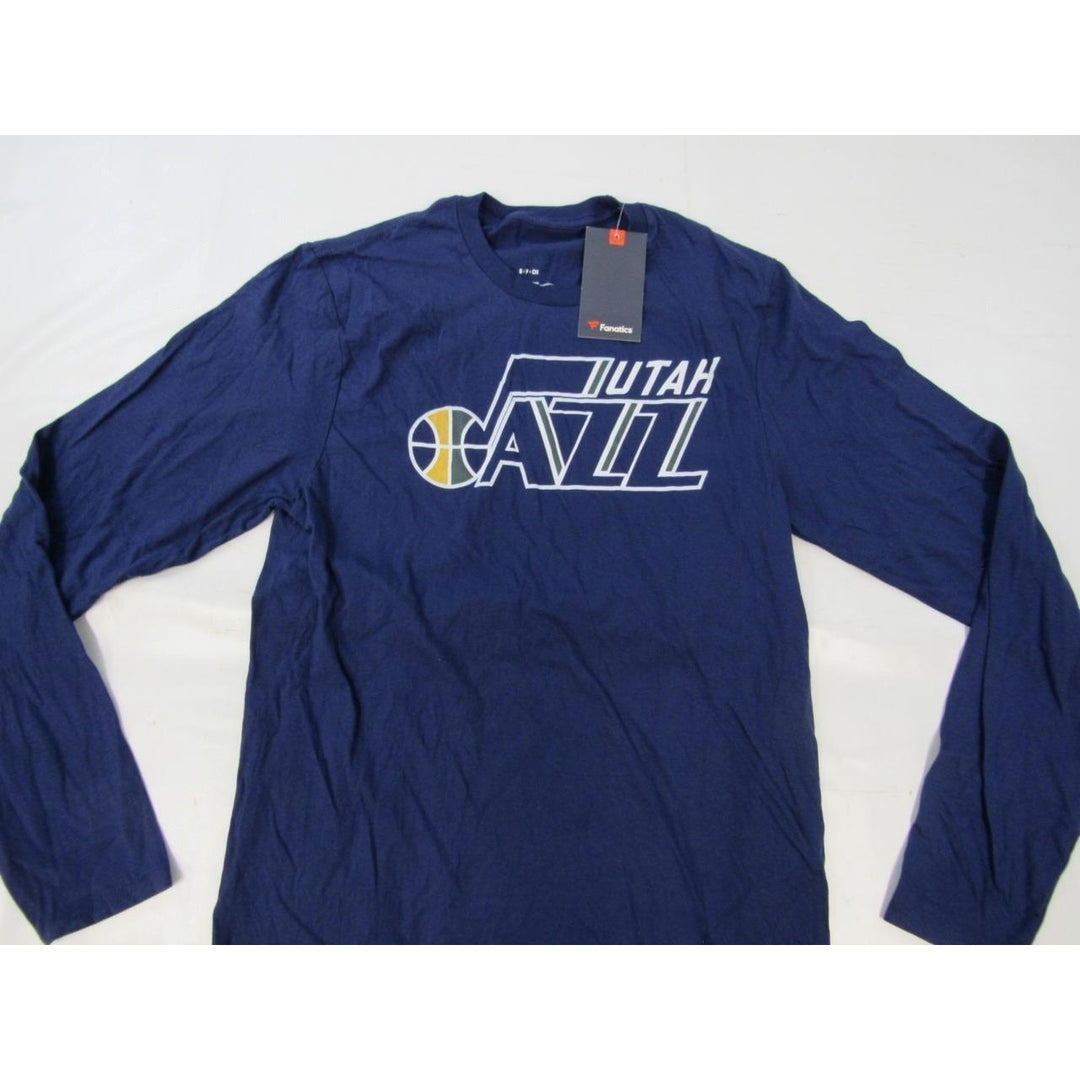 Utah Jazz Mens Size S Small Blue Long Sleeve Shirt Image 3