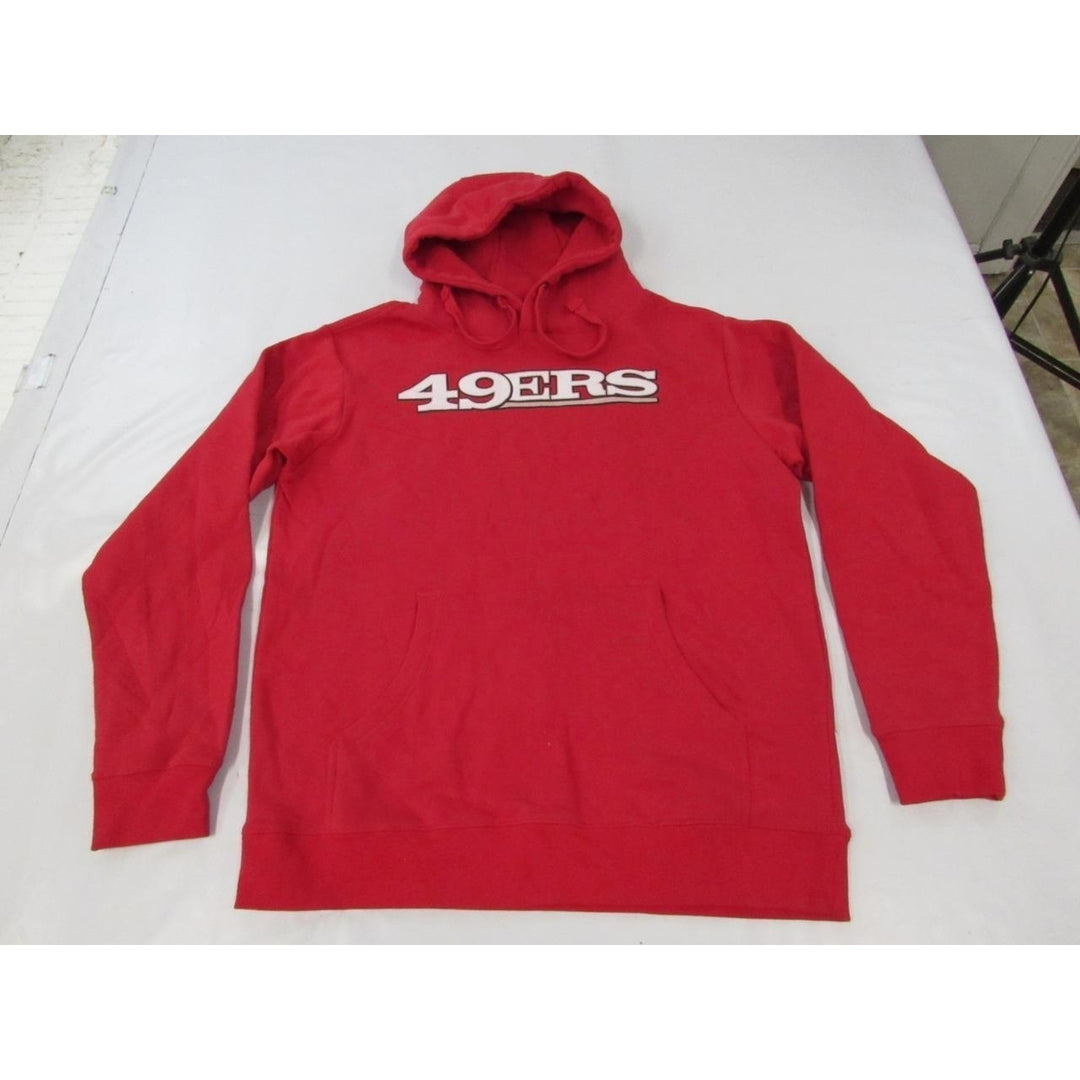 San Francisco 49ers Mens Size M Medium Red Hoodie Image 1