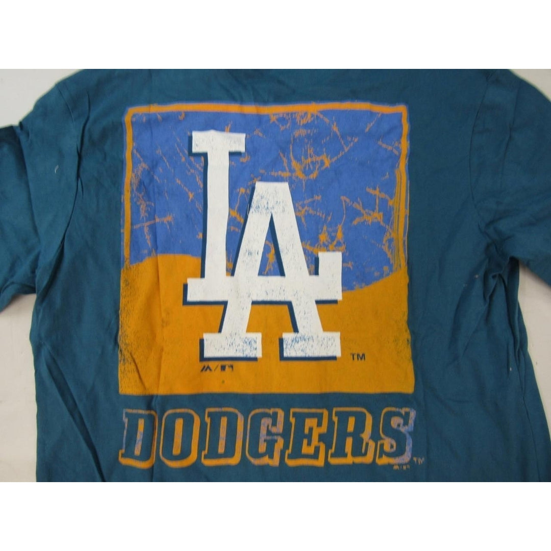 Los Angeles Dodgers Mens Size L Large Blue Majestic Shirt Image 4