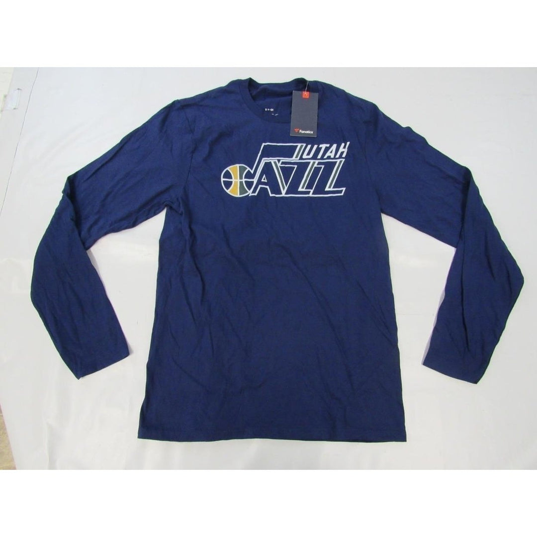 Utah Jazz Mens Size S Small Blue Long Sleeve Shirt Image 4