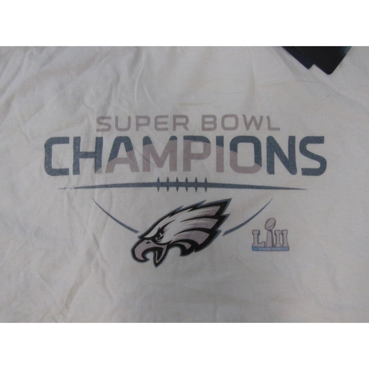 Philadelphia Eagles Superbowl Champs Mens Size 3XL White Long Sleeved Shirt Image 3